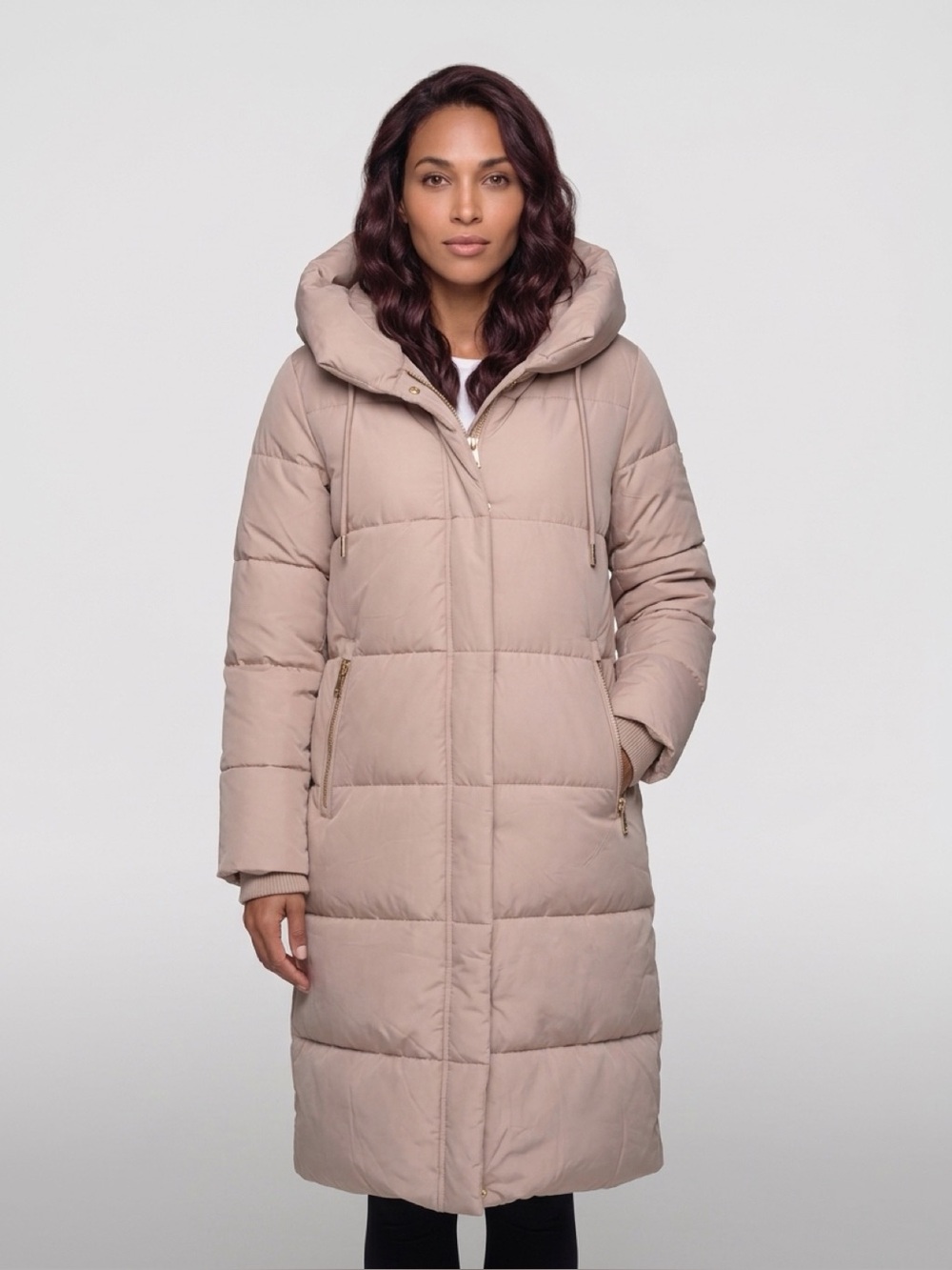 Michael Kors Hooded Long Women's Puffer Coat Size Small
